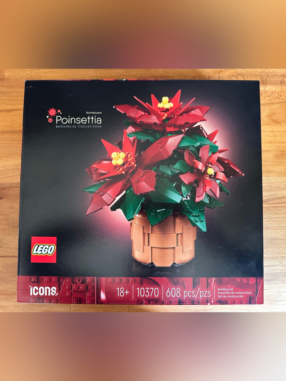 Lego Poinsettia Floral Arrangement